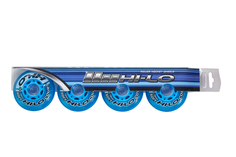 HI-LO COURT ROLLER HOCKEY WHEELS 4PK S19 (INDOOR)