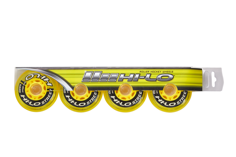 HI-LO STREET ROLLER HOCKEY WHEELS 4PK S19 (OUTDOOR)