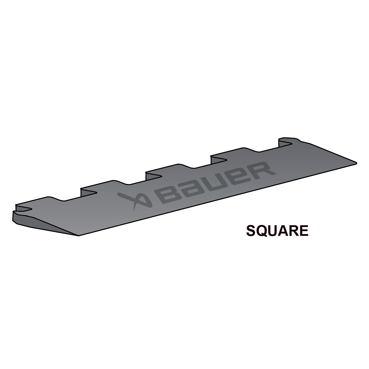BAUER SYNTHETIC ICE TILE SINGLE SIDE EDGE SQUARE