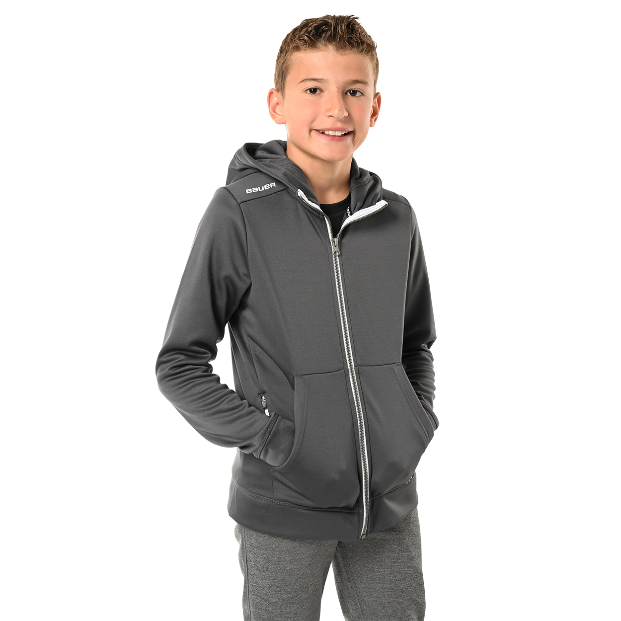BAUER TEAM FLEECE ZIP HOODIE YOUTH